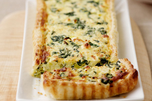 Leek, Gruyere, caramelised Onion Quiche