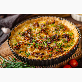 Pancetta and Gruyere Quiche